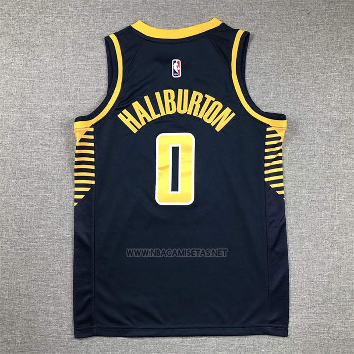 Camiseta Nino Indiana Pacers Tyrese Haliburton NO 0 Icon 2022-23 Azul